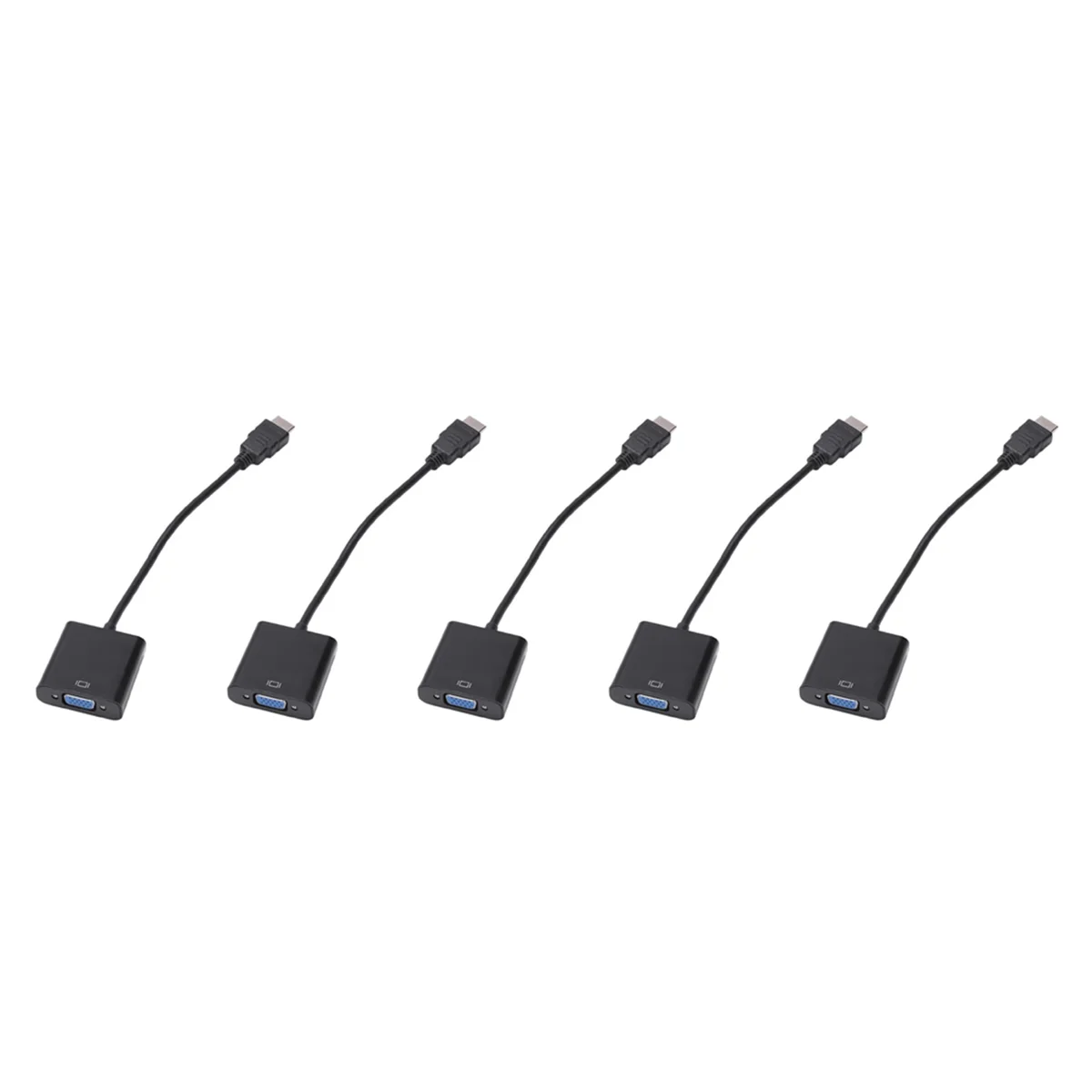 

5X to VGA Male to VGA RGB Female Video Converter Adapter Male to Female Cable 1080P (Black)