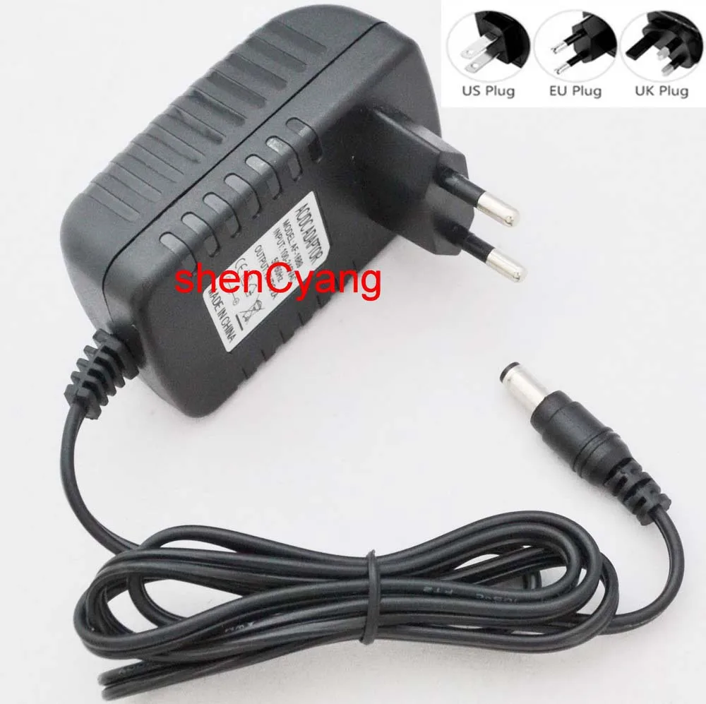 DC 12V 2A 2000MA AC/DC Adapter Charger Power Supply 12 V Volt For U Shape Electrical Shiatsu Back Neck Shoulder Body Massager - купить по