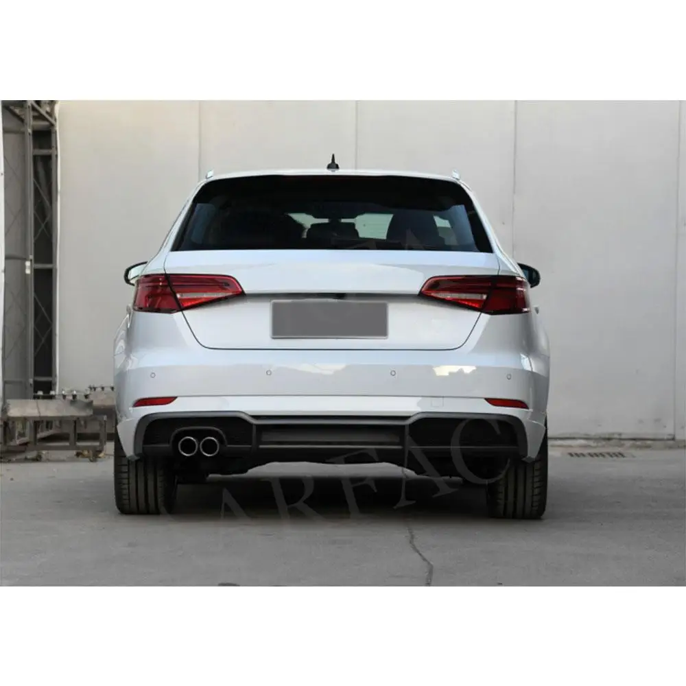 Углеродное волокно/АБС-пластик задний диффузор спойлер для Audi A3 Sline S3 Hatchback 2017-2021