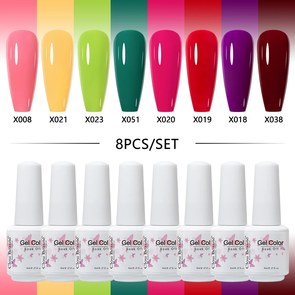 Гель-лак для ногтей 8 шт. мл