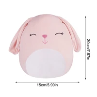 3d rabbit pillow cute plush doll soft back cushion stuffed toy