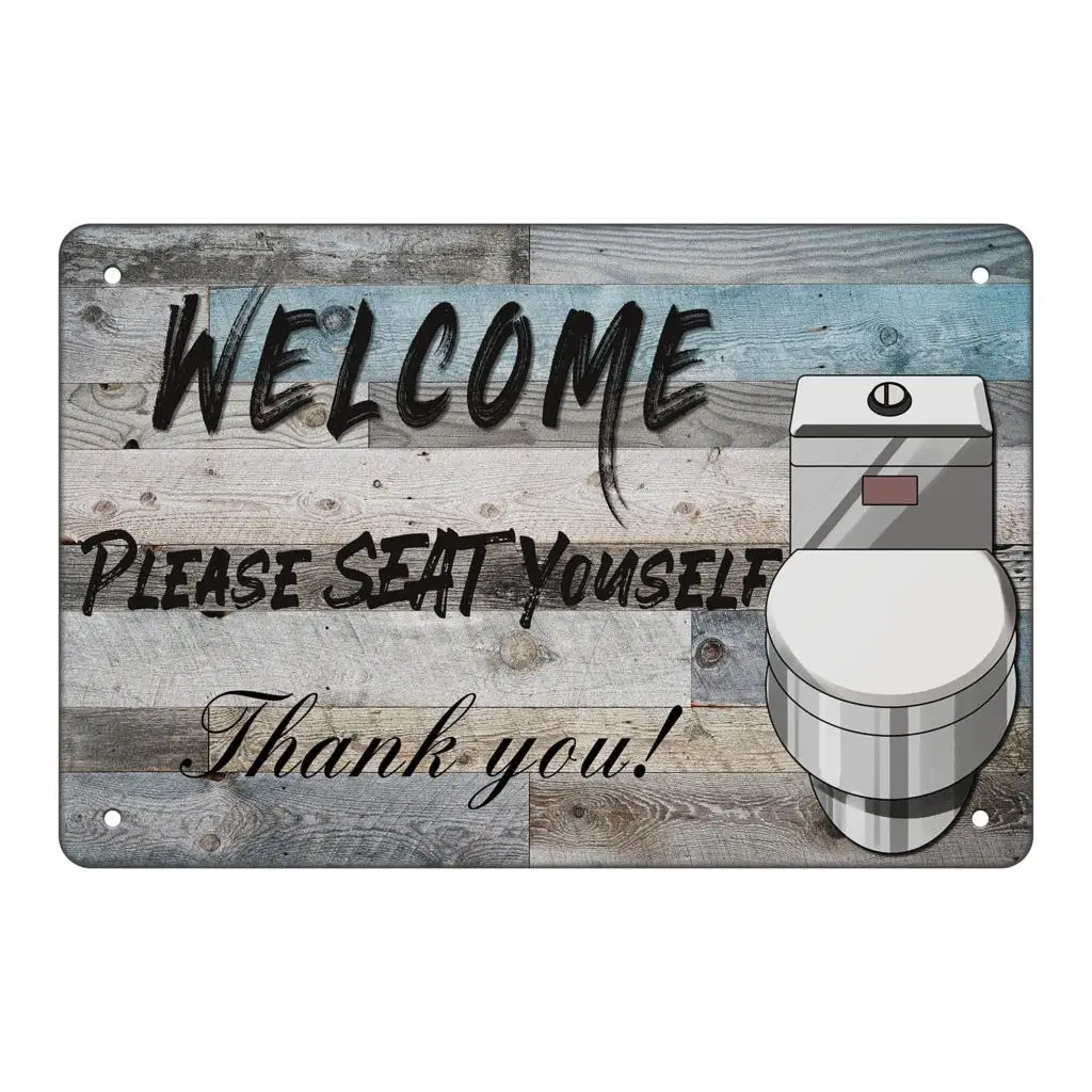 Жестяной знак Asoodoo для комнаты отдыха, добро пожаловать, сидите себя, креативный винтажный Ретро металлический семейный кафе бар ресторан Wal