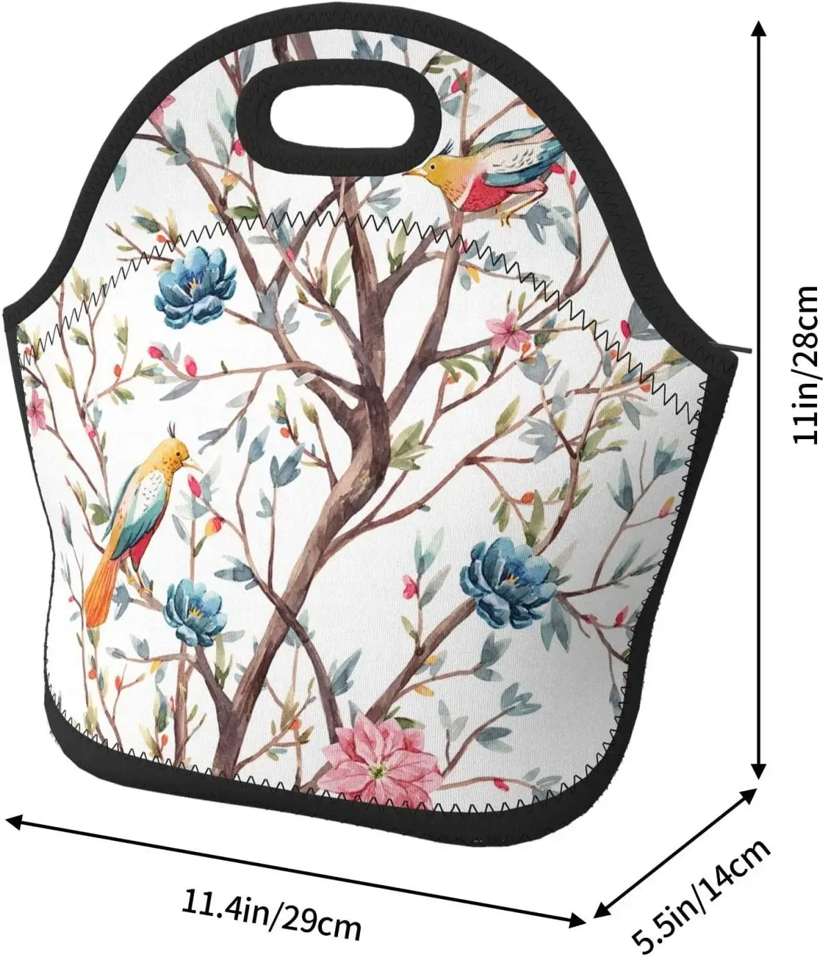 Водонепроницаемая изолированная неопреновая сумка для завтрака с изображением