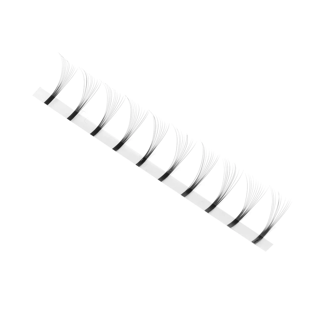 Накладные ресницы 3D 10D С 12 линиями русский готовый объемный веер для накладных