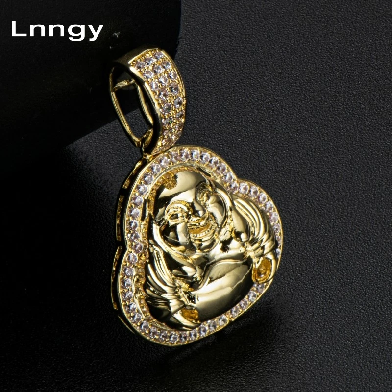 

Подвеска в виде Будды с фианитом, 14 к