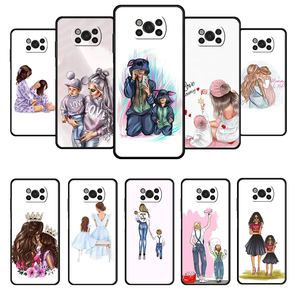 

For Xiaomi POCO X4 M3 F3 MI 11 lite 10T 9T X3 NFC M4 Pro 5G 11T F4 GT Fashion super mama Celular Funda