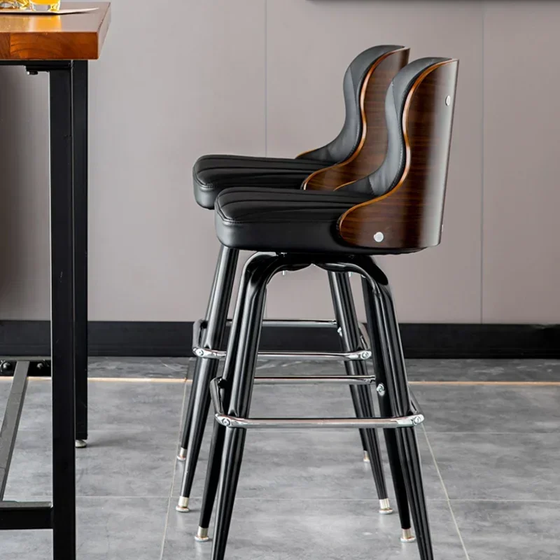 Модный стул на ножках эргономичная кухонная стойка деревянные стулья высокая
