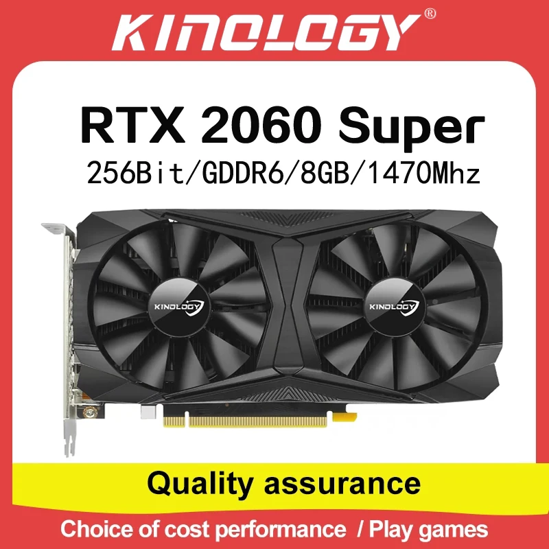 

KINOLOGY New GeForce RTX2060 8G Video Memory Graphics Card GDDR6 NVIDIA GPU Gaming Video Graphics Card For Desktop Computer