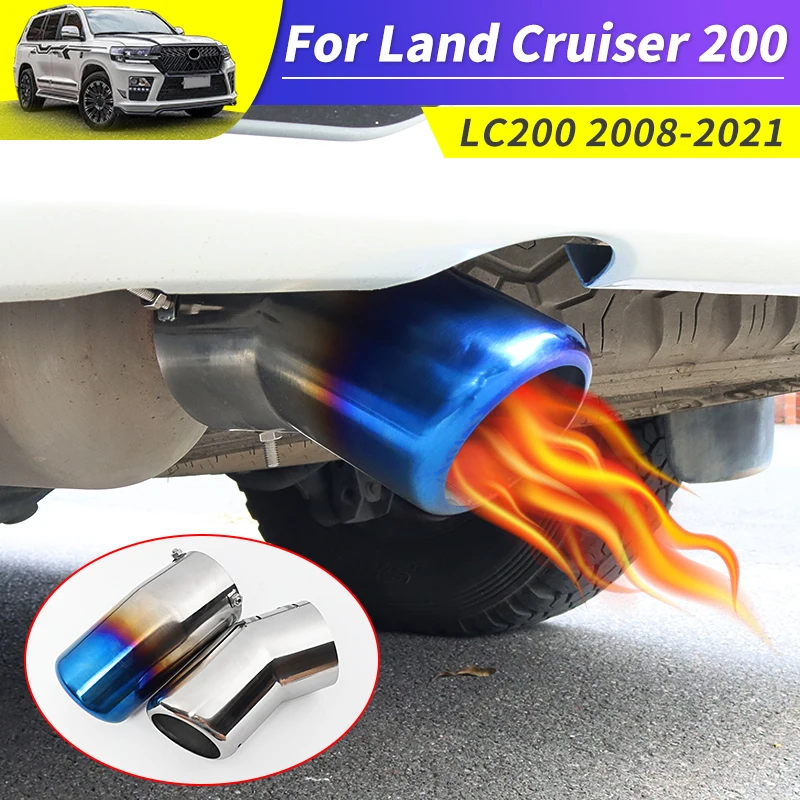 

Выхлопная труба из нержавеющей стали для Toyota Land Cruiser 200 LC200 FJ200 2008-2021 2020, модернизированные аксессуары для наружной модификации