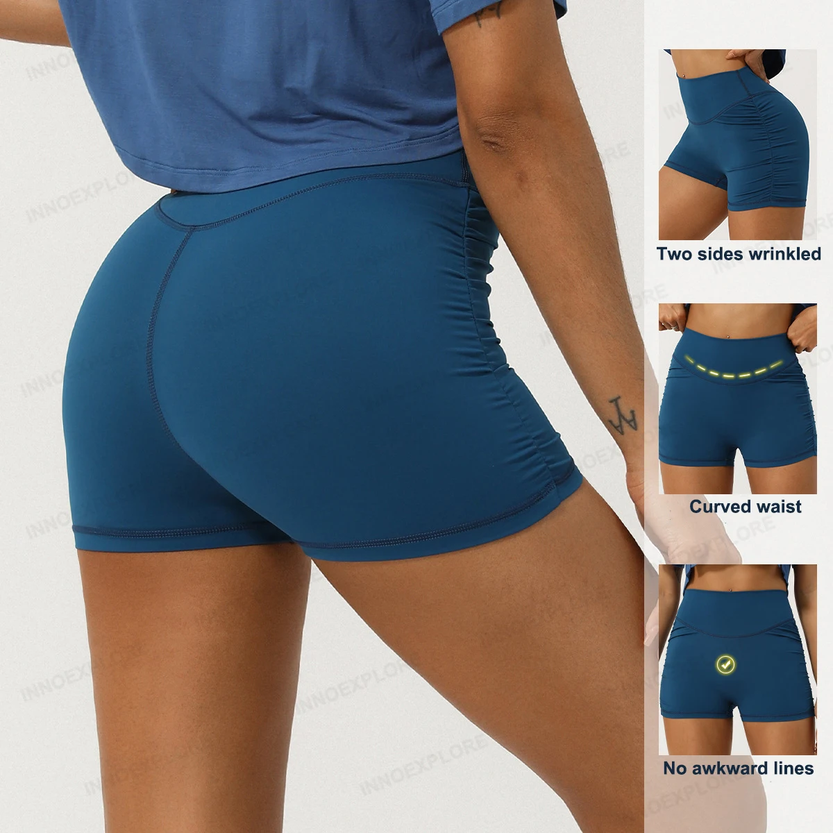 Женские шорты для йоги Nike из нейлона и спандекса