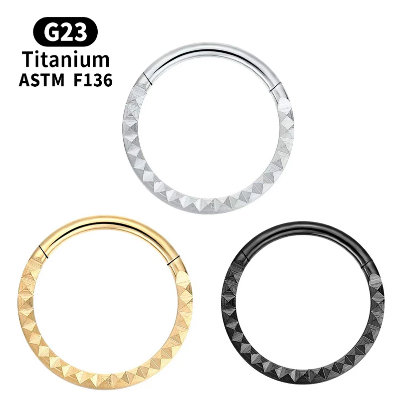 

Nose Piercing Cartilage Septum Tragus Titanium Clicker Women Jewelry Nose Ring Industrial Gold Body Earrings Helix Sexy Goth G23