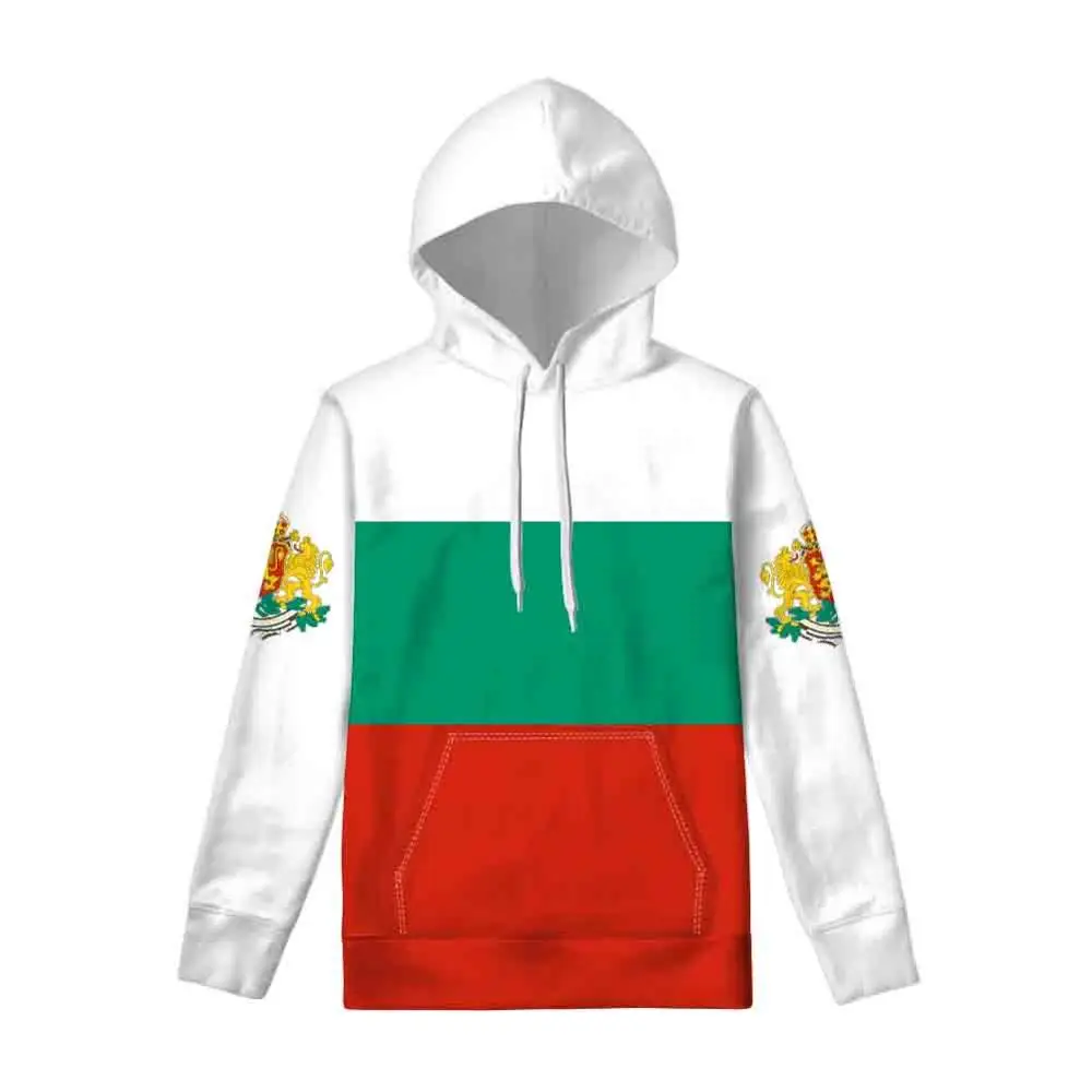 

BULGARIA Hoodie Diy Free Custom Made Name Number Bgr Country Sweatshirt Nation Flag Bg Bulgarian College Print Photo Clothes