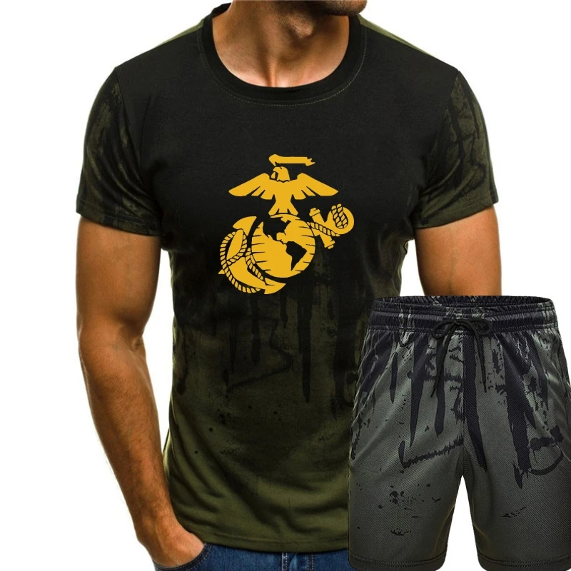 

USMC традиционная черная футболка из фольги эразора корпуса морской пехоты
