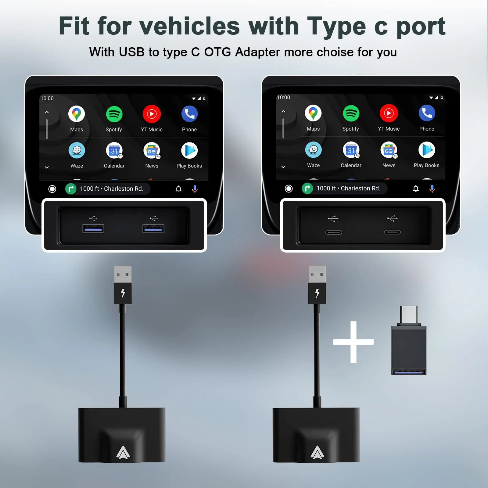 Wireless CarPlay Adapter CarPlay Dongle for Factory Wired CarPlay Cars Convert Plug & Play Auto Connect No Delay for Cars Year