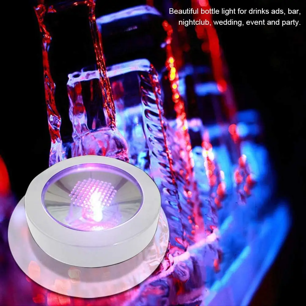 120 шт. RGB меняющая цвет светодиодная подставка мигающий свет бокал для пива вина