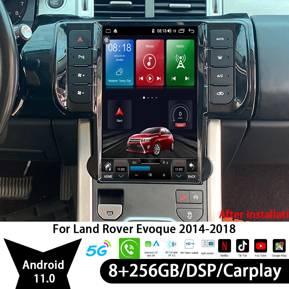 For Rover Range Evoque 2012-2019 All In One Car Screen Audio Intelligent System Radio Video Players GPS Carplay 2 Din Android11 For Rover Range Evoque 2012-2019 All In One Car Screen Audio Intelligent System Radio Video Players GPS Carplay 2 Din Android11