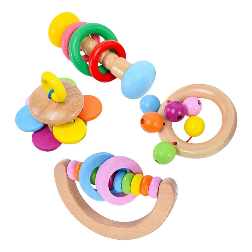 

4Pcs Bird Intelligence Training Plaything Parrot Rattle Pet Supply Indoor Outdoor