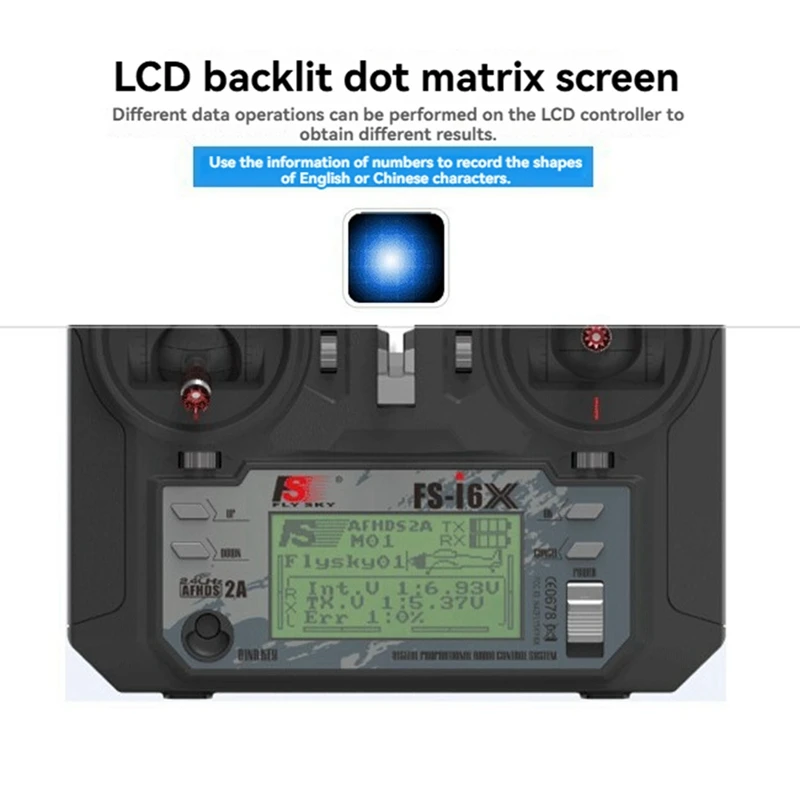 FLYSKY FS-I6X 6-10CH RC-передатчик с приемником IA10B для радиоуправляемого самолета