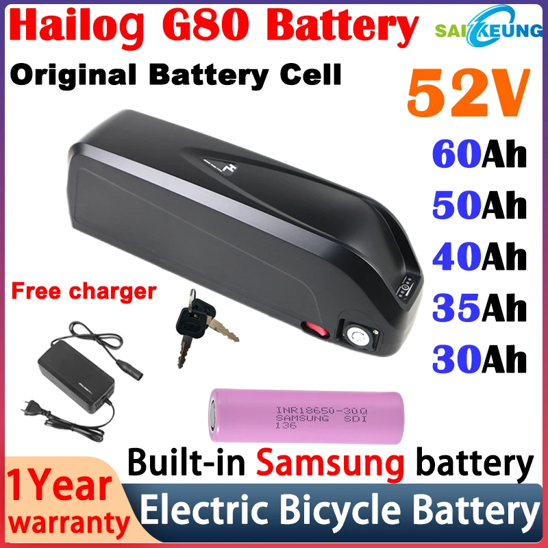 

Литиевая батарея Bafang для электрического велосипеда, напряжение зарядки 58,8 в, 20 Ач 30 Ач 40 50 Ач 60 ач, 52 в 2000 Вт