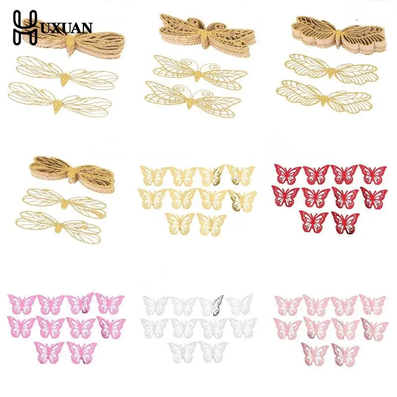 

3-50 шт., украшение для шоколада в вечерние крыльев бабочки