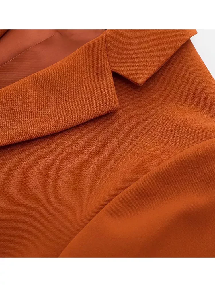 

Женский однобортный пиджак, винтажный пиджак с длинным рукавом и разрезом сзади, весна 2022