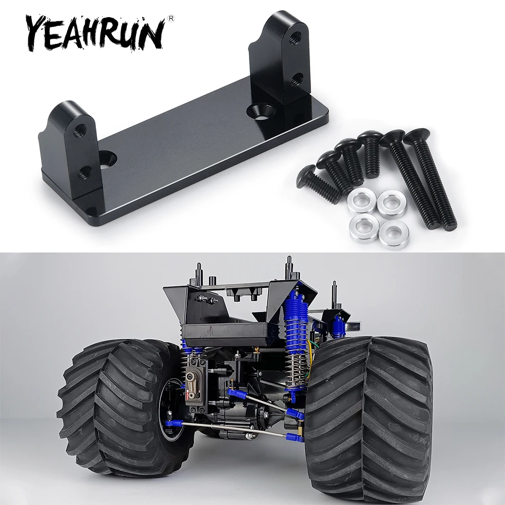 

YEAHRUN Aluminum Alloy Servo Mount Fixed Bracket for Tamiya 1/10 Clod buster 4×4×4 Monster Truck Model Upgrade Parts