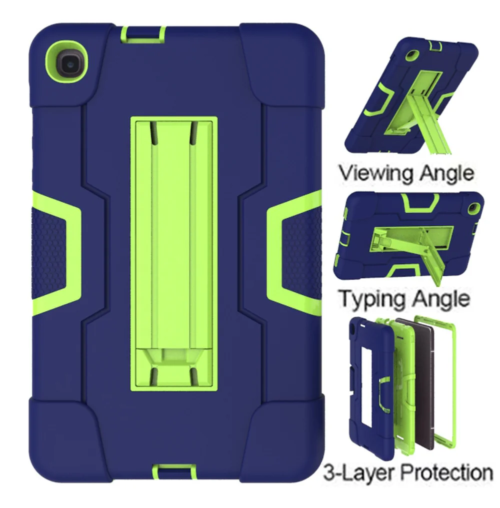 

Для Samsung Galaxy Tab A 8 "T387 P200 P205 T290 T295 детский безопасный робот гибридный Чехол-подставка силиконовый чехол для планшета 8,4" 2020 T307/A7 Lite