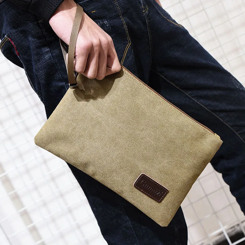 

Vintage Male Purse Men Handbag Business Bag Wallet Phone Clutch Classic Mobile For Canvas Scione