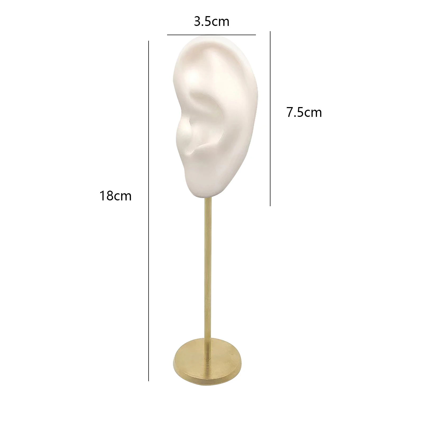 

Прочные подставки для сережек, модель человеческого уха, держатель-гвоздик, мягкая силиконовая круглая основа, подставка для манекена на день рождения, органайзер для сережек