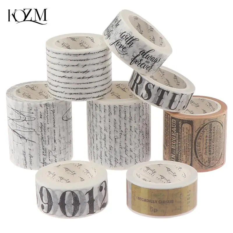 

Planner Paper Tape Airmail Washi Paper Masking Antique Wash Theme Planner Travel Set Rolls Stamps
