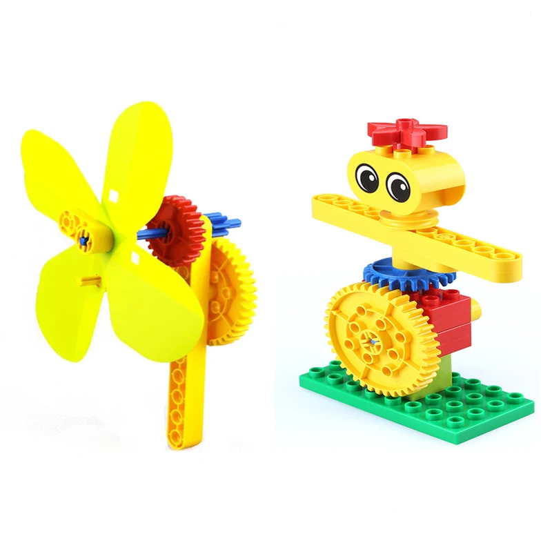 

MOC Hand Fan Compatible 9656 Large Particle Building Blocks Baby DIY Educational Institutions Stem Robot Science Technology Set