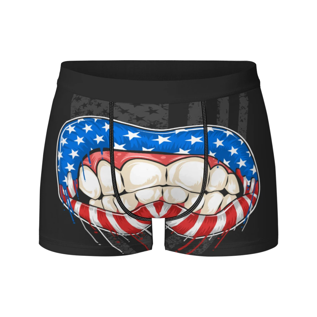 

New Breathable Boxer Men Underwear Soft Cartoon lips (2) Mens Boxers Man Breif