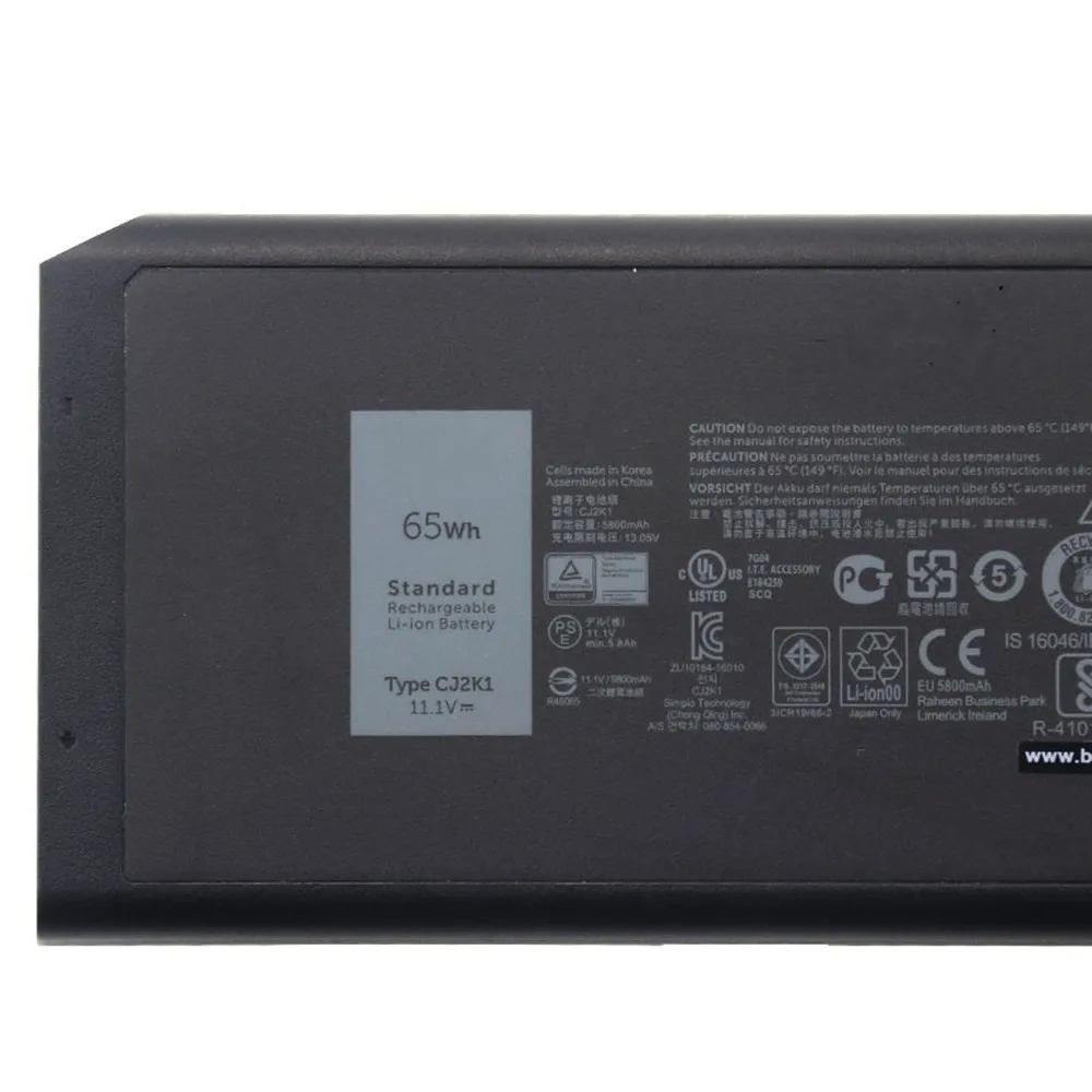 Аккумулятор ZNOVAY X8VWF 5XT3V 4XKN5 11 1 В 65 Вт/ч 97 для ноутбука DELL CJ2K1 09FN4 DKNKD Latitude 14 7404 E5404 E7404