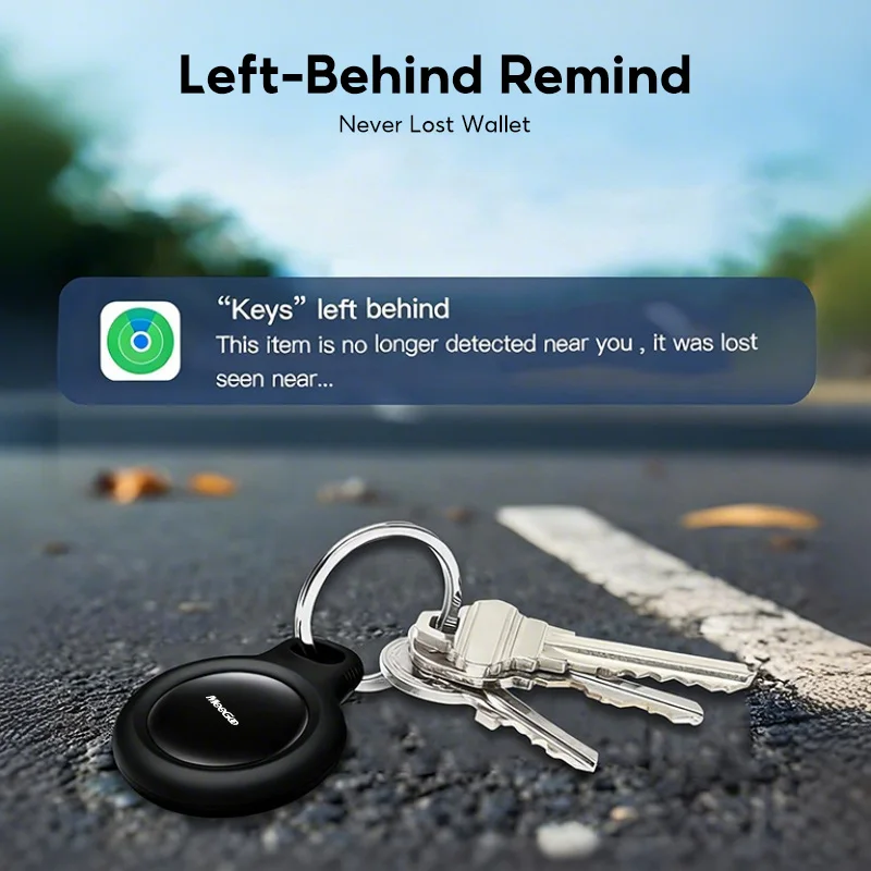 Фото Умный локатор MeeGoo с защитой от потери GPS Bluetooth5.2, трекер для домашних животных, местоположение по всему миру iOS, совместимый с Apple's Find My trackin №5