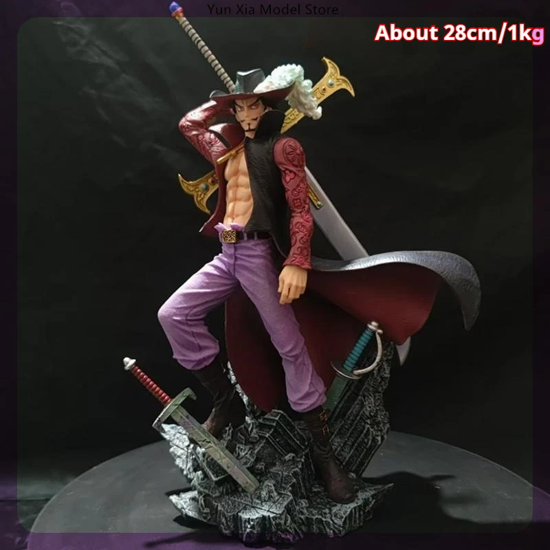 28 см One Piece Dracule Mihawk Сменные ручные аниме-фигурки модели статуй Gk для мальчиков