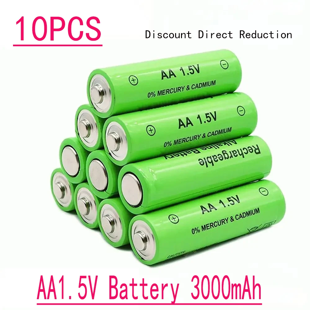 Аккумуляторная батарея AA 3000 мАч для часов мышей компьютеров игрушек так далее