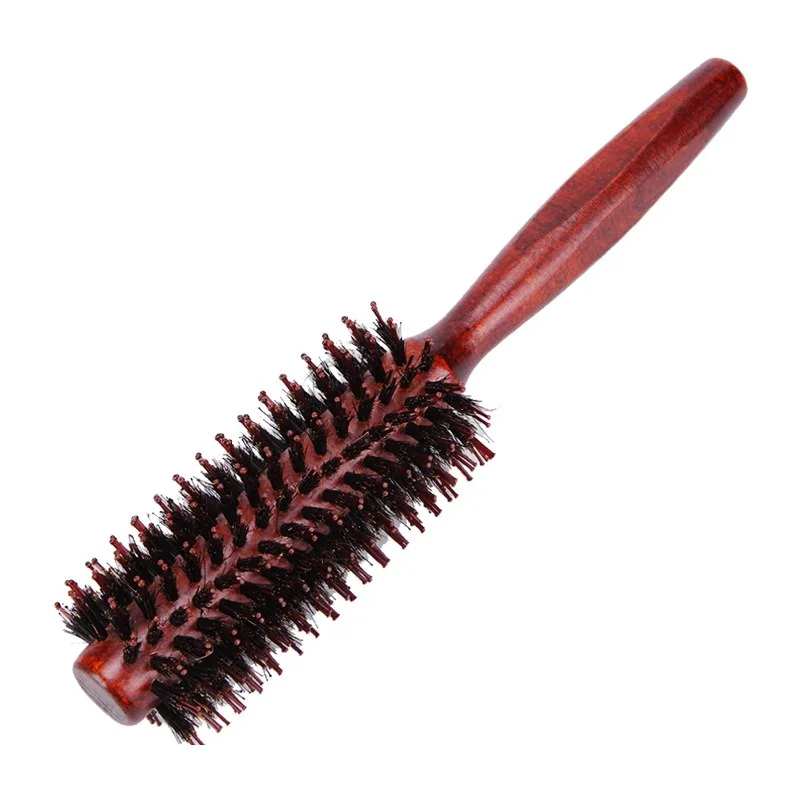 

Wanmei Lotus Wood Bristle Hair, Nylon Curly Hair, Rolling Comb, Short Wave Head Styling Comb, Household Styling Comb, Hair Styli