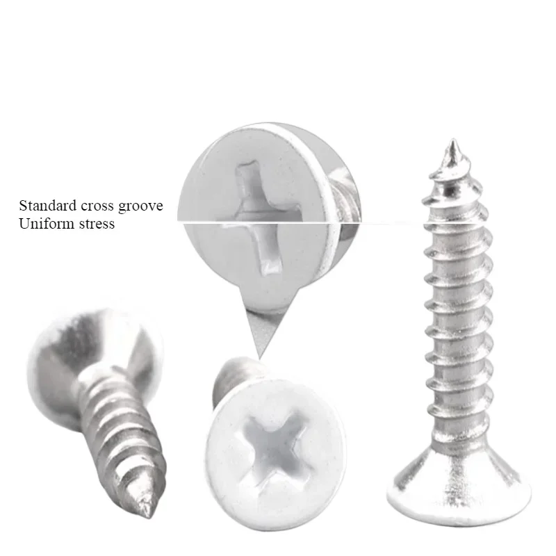 304 белая краска для выпечки из нержавеющей стали плоская головка крестообразная