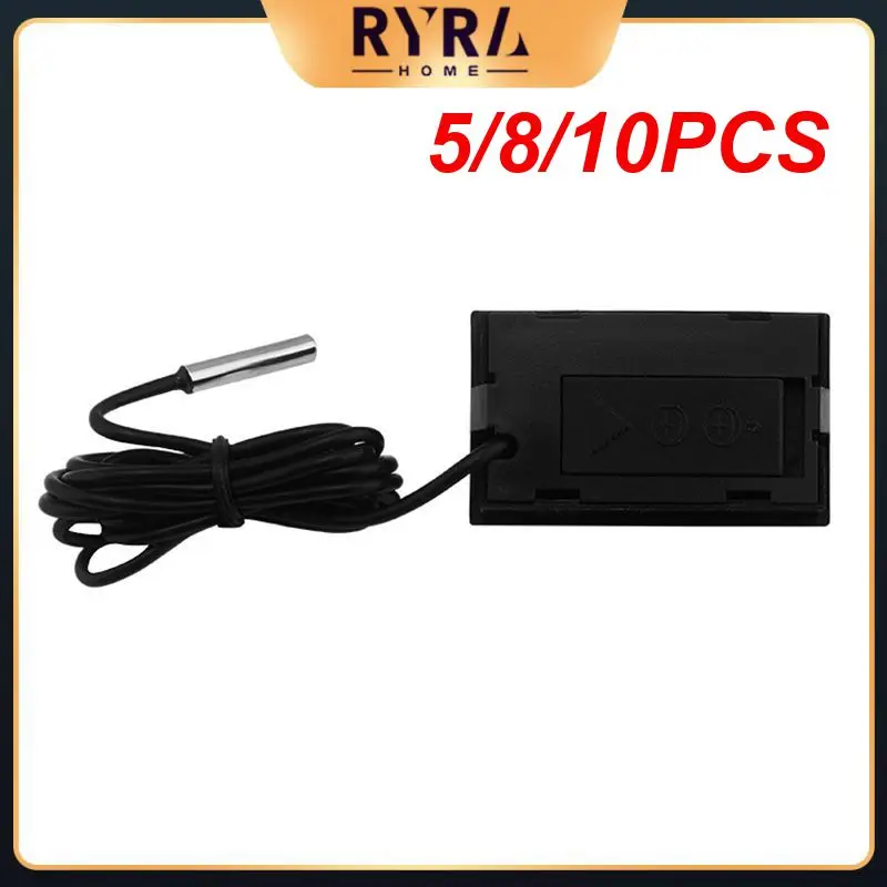 

5/8/10PCS Convenient Thermometer Hygrometer Temperature Sensor Household Thermometer Lcd Digital Waterproof Humidity Meter Gauge