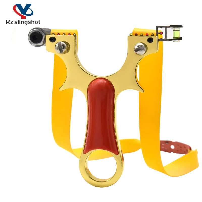 

Профессиональная охотничья съемка портативная Рогатка из золотого сплава для создания прочного и прочного прецизионного слинга с красным ...