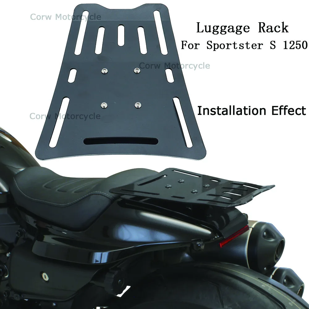 

Motorcycle Rear Fender Luggage Rack Support Shelf Solo Seat For Sportster S 1250 RH1250 S 2022 2021