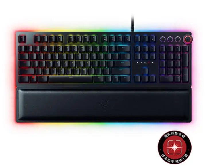 

Оригинальный Razer Huntsman Elite линейный оптический переключатель RGB игровая механическая клавиатура