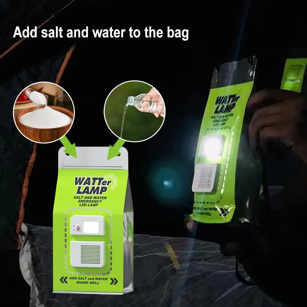 

2023 Salt Water Lantern Lamp Emergency Night Light For Camping Outdoor Brine Camping LED Light Outdoor Emergency Night Fishing