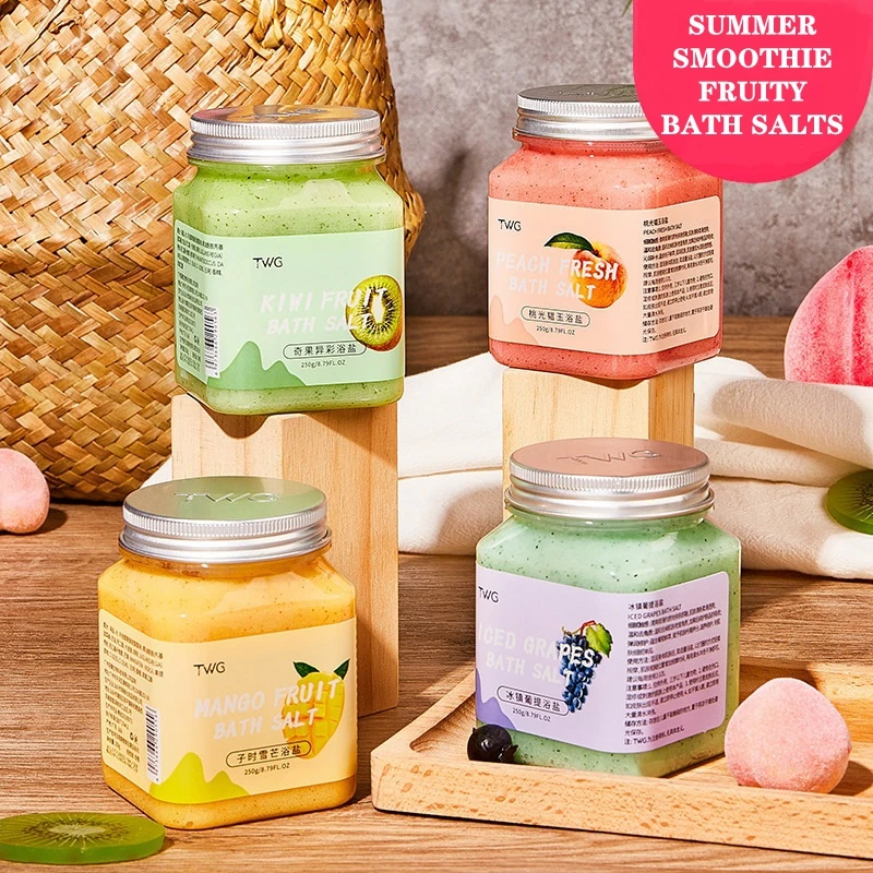 

Summer Girl Bath Artifact Fruit Flavor Exfoliating Body Scrub Bath Salt
