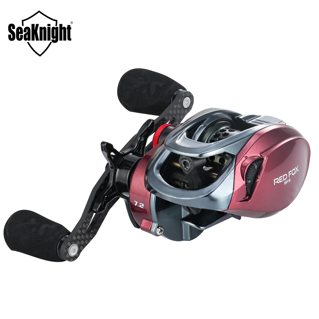 

SeaKnight Brand RED FOX Series 162g BFS Fishing Reels 7.2:1 High Speed Embedded Magnetic Brake System MAX Drag Power 13lbs