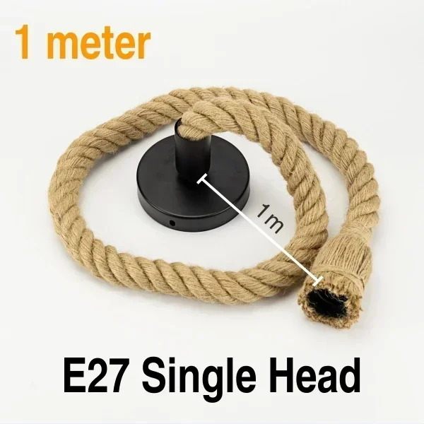 

JOYINLED Винтажные подвесные светильники из пеньковой веревки E27