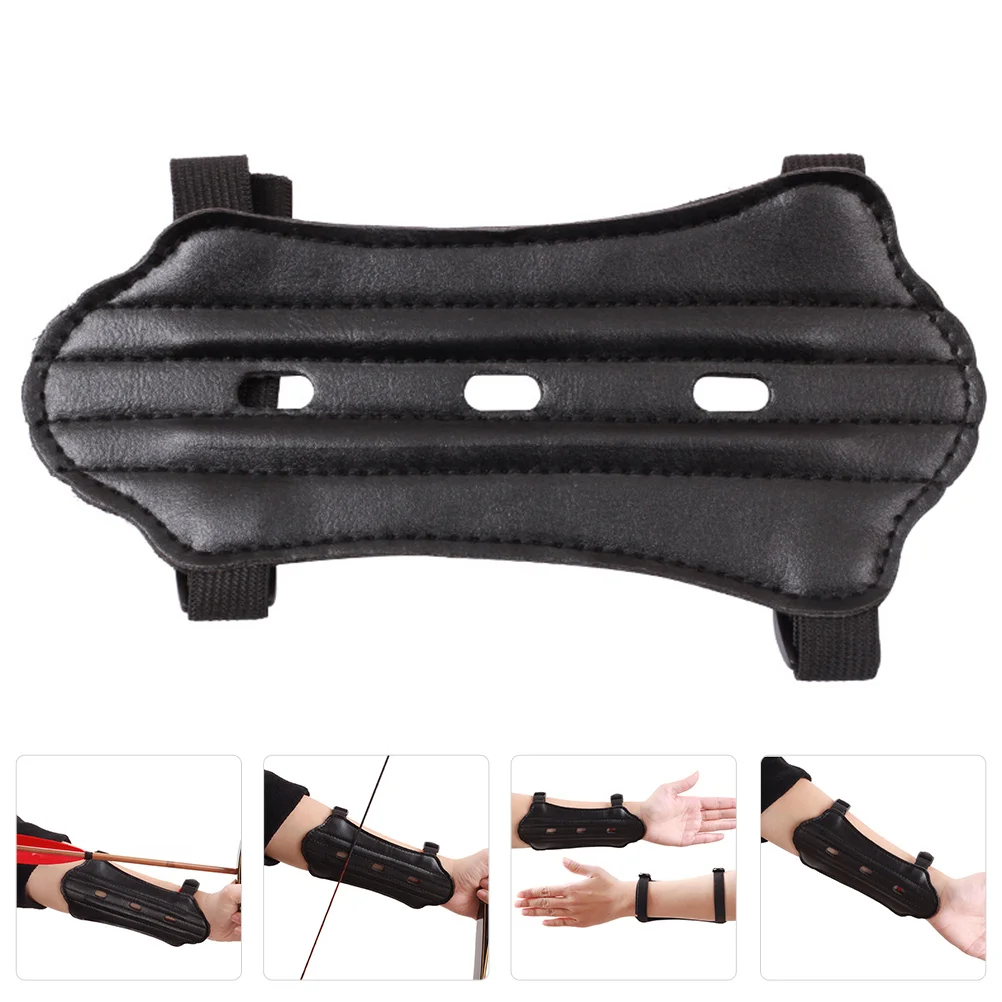 

Arm Guard Hunter Bow Hand Shooting Glove Kids Wrist Brace Archery Protector Forearm Hole Accessory