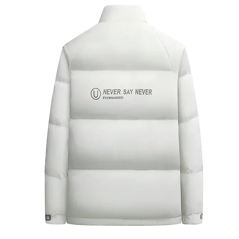 Мужская зимняя куртка короткий пуховик новая дизайнерская одежда утепленная с