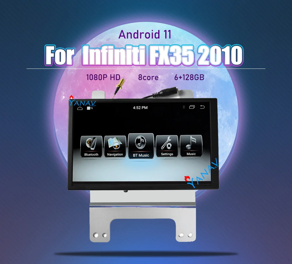 

2 DIN Android автомобильный Радио Аудио Стерео Мультимедиа приемник для Infiniti FX35 2010 HD экран автомобиля Автомобильный видео плеер GPS навигации