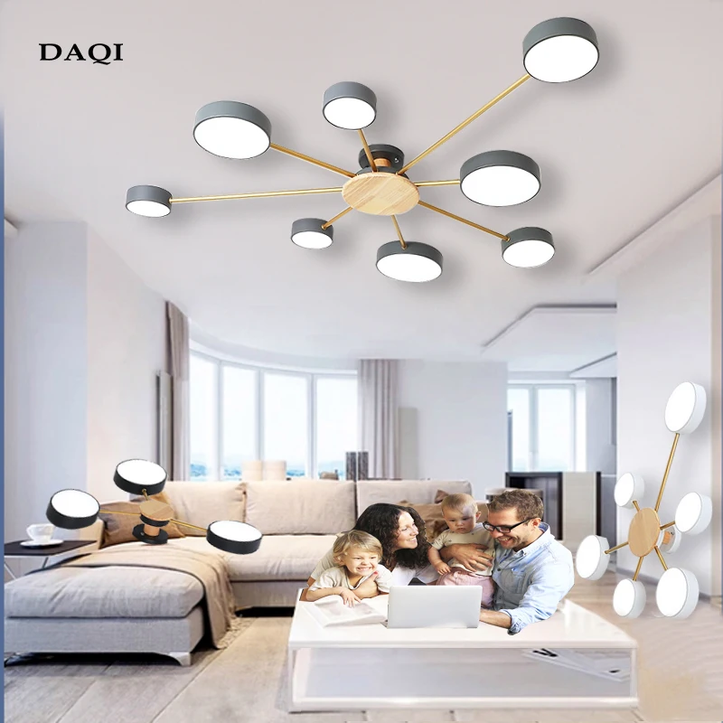 $21.00 Kitchen Lighting Wooden Bedroom LED Ceiling Lamp Living Room Hotel Iron Art Interior Decoration Lamp Wholesale